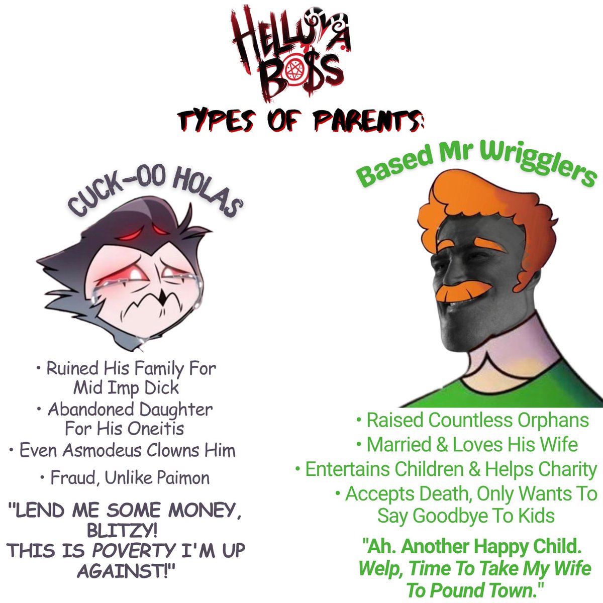 Absolutely coal post. Pure soot. 

Hate isn't mutually exclusive. I can say that Octavia was wronged &amp; deserves better, while ALSO saying that Stolas is a failure of a father who chose his coercive rape situationship over his daughter. 

I'm Pro-Octavia AND Anti-Stolas. 🤷‍♂️