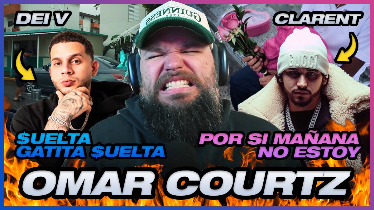 Kishbaez's tweet photo. ⚠️REACCIÓN a Omar Courtz❌DEI V❌CLARENT - $UELTA GATITA $UELTA &amp; POR SI MAÑANA NO ESTOY (Visualizer) 🔥🔥🇵🇷
https://t.co/KUU7HPHjhJ https://t.co/ieK9OKGAfH