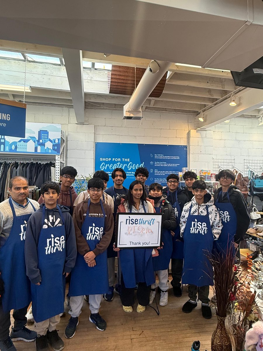 Excellent job by VT Seva New Jersey at RISE Thrift in Hightstown NJ, a nonprofit organization whose mission is to support the local community by providing affordable items while promoting reuse and sustainability.