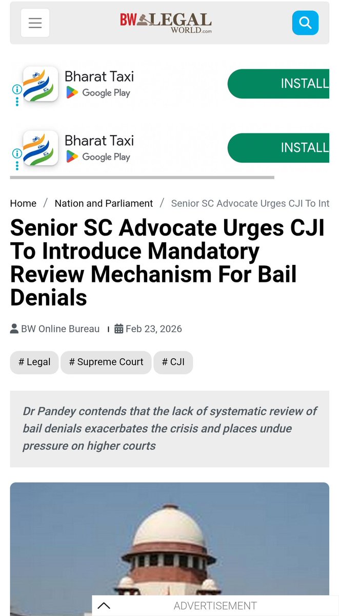 Advocate Dr Ajay Kummar Pandey Supreme Court India tweet media