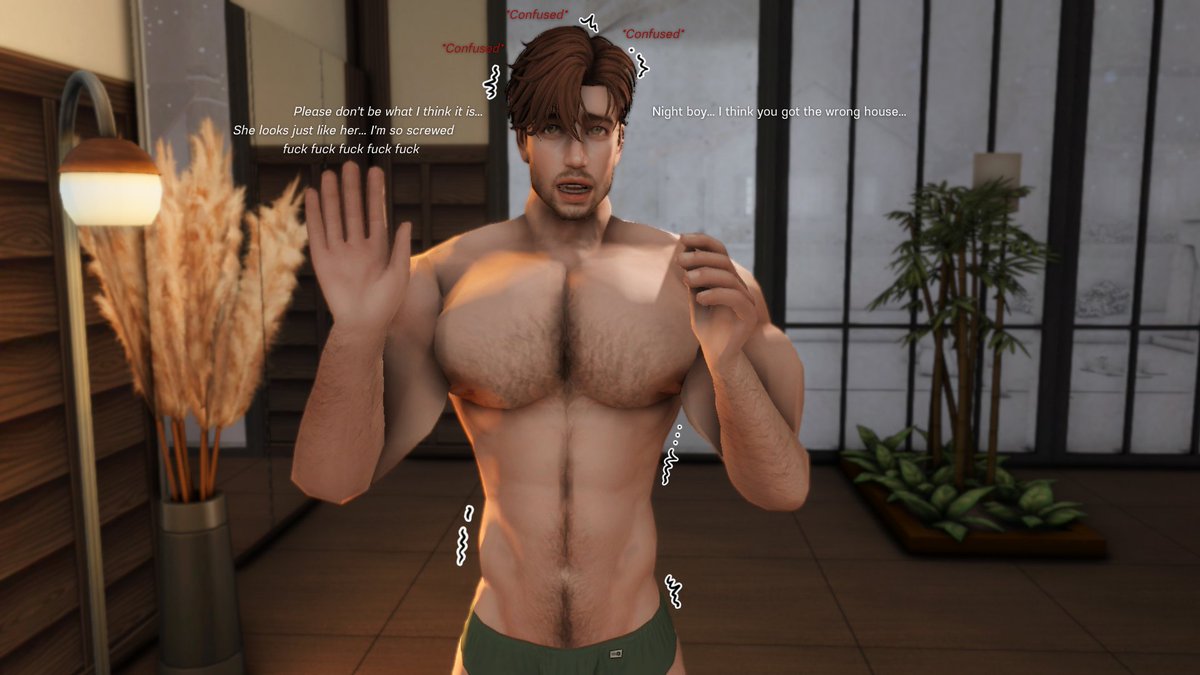JJSimsT's tweet photo. Okey the continuation of the story, part 1.5. What do you think will happen? César will welcome his unexpected son? what will his future husband Camilo think about it?

#TS4 #TheSims4 #ShowUsYourSims #TheSims #malesim #Ts4Men #nsfwsims #3d #animation #wickedwhims #Machinima https://t.co/1PWzUzWF2O