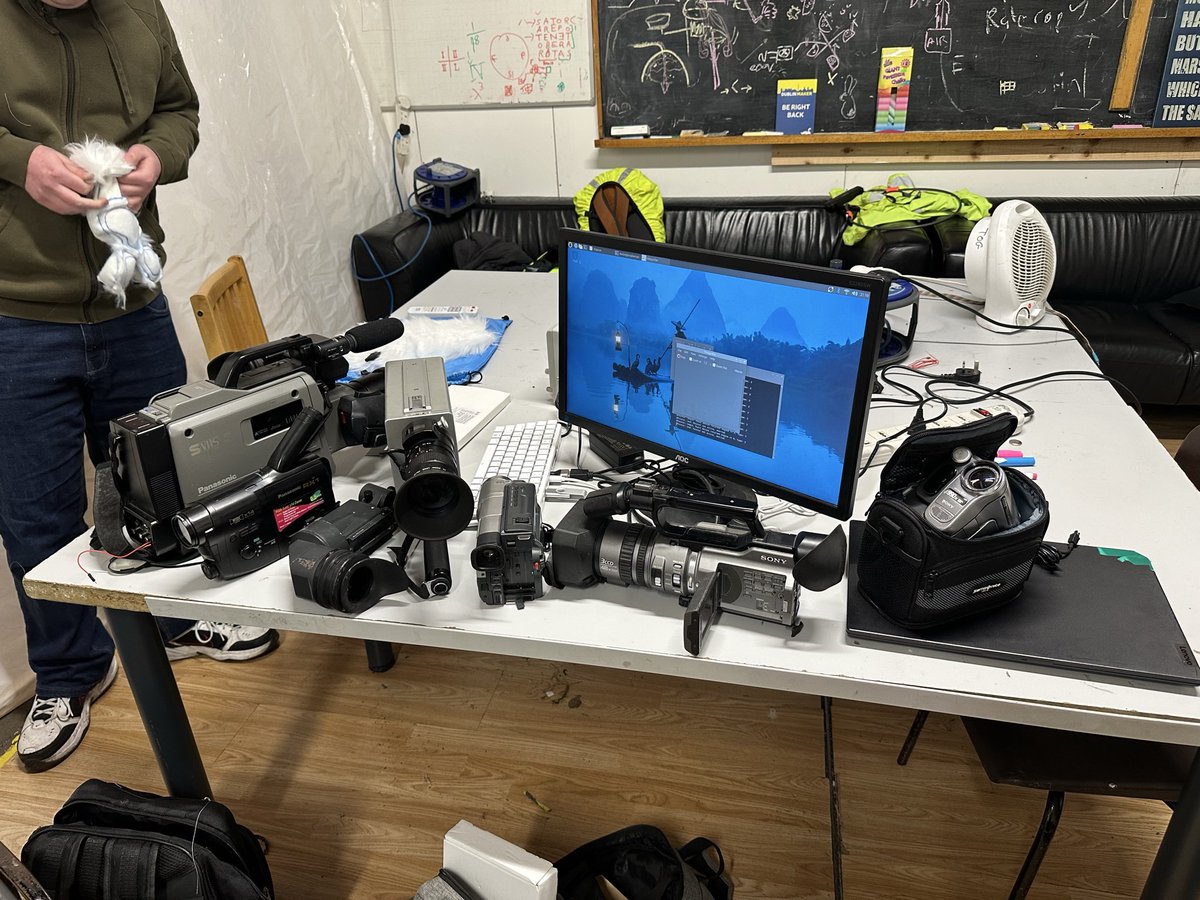 AmbroseAClarke's tweet photo. Checking out some vintage video recorders at tog tuesday - 80’s 90’s… from vhs to digital. @TOG_Dublin https://t.co/mWeC4oGTYM