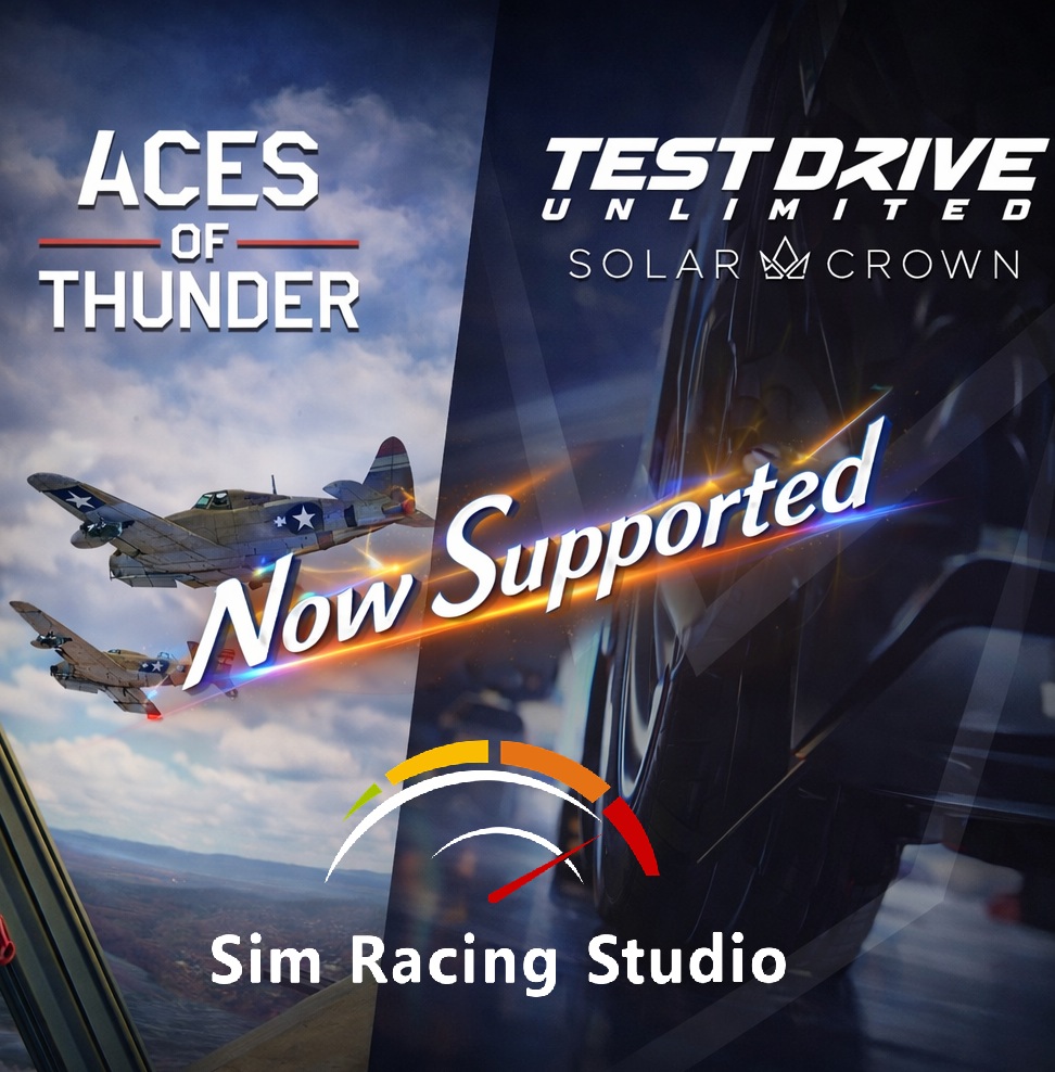 simracingstudio's tweet photo. Sim Racing Studio now supports Aces of Thunder and Test Drive Unlimited Solar Crown! 

FEEL THE IMMERSION as you take to the sky or road with Sim Racing Studio! 

Download Sim Racing Studio Now! https://t.co/ttZtZlKJTF

#SimRacingStudio #FeelTheGame https://t.co/SRMt9mwXx3