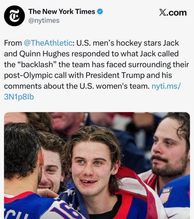 ✅ Win gold for China and the New York Times calls you a superstar.

✅ Win gold for America and the New York Times frames you as controversial.

✅ The American press is the single greatest engine of anti Western sentiment. They have systematically taught a generation to despise