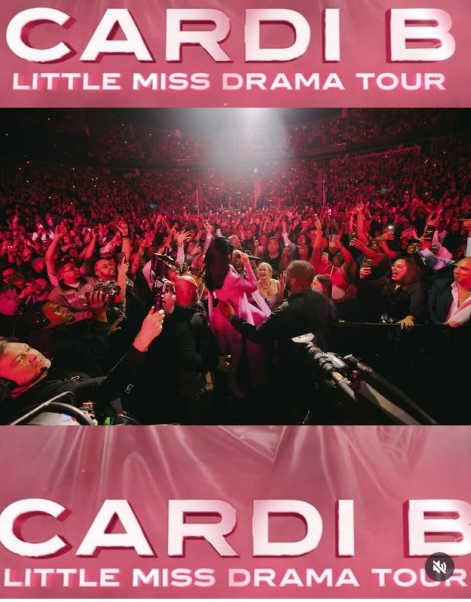 Carditourupdate's tweet photo. Cardi B’s #LittleMissDramaTour 

LA: 25,145 (100%) - $4,058,627 (2 shows)
Las Vegas: 13,839 (100%) - $1,888,618
Seattle: 13,446 (100%) - $1,818,541
Vancouver: 12,545 (100%) - $1,385,098
Portland: 11,637 (100%) - $1,339,156
Palm Desert: 8,481 (100%) - $1,183,047 https://t.co/Ua2zc1nRt4