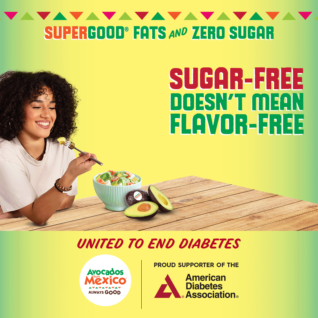AvosFromMexico's tweet image. Good fats — even better vibes 😎
Together with the American Diabetes Association, we're making healthy lifestyle choices taste delicious. Learn in the link in our bio. #GoodFats #AvocadosFromMexico
#SuperGood
