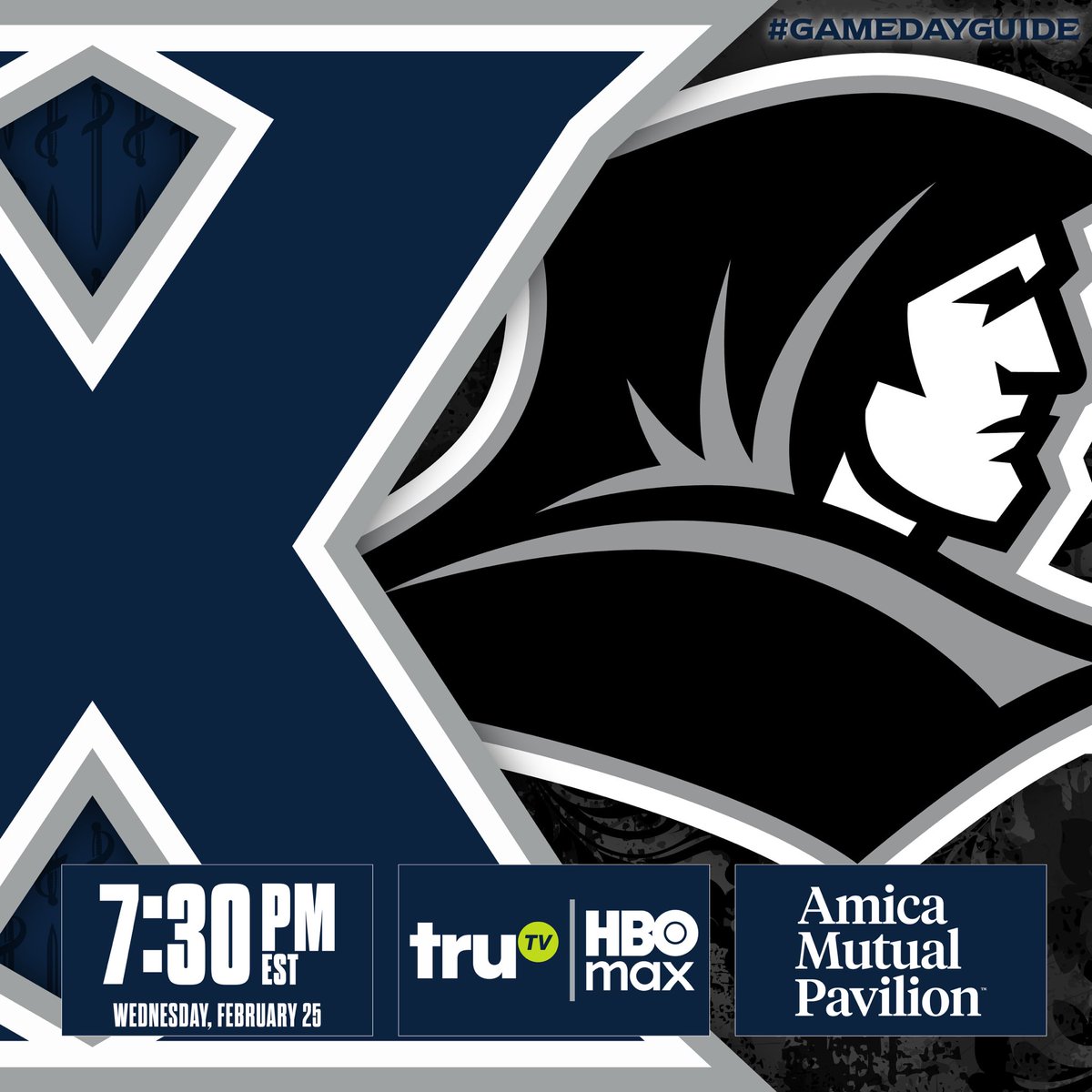XavierMBB's tweet photo. ⚔️ | Musketeers vs. Friars 2️⃣
#GamedayGuide
#LetsGoX https://t.co/fNR3aoz6Ei