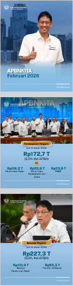 aryanamd's tweet photo. Pada konferensi Pers #APBNKita 23 Feb'26, Menkeu Purbaya  menegaskan bahwa kondisi #APBNKiTa masih tetap solid, sehat dan adaptif  dalam mendukung pertumbuhan ekonomi yang kuat dan berkelanjutan
Ke depan, reformasi APBN akan terus diperkuat untuk memastikan APBN tetap tangguh https://t.co/MVgcCoRCxT