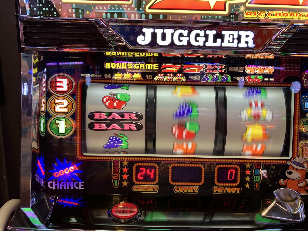 スクランブル田谷店 ファンキージャグラーにて 61回転 第一停止で