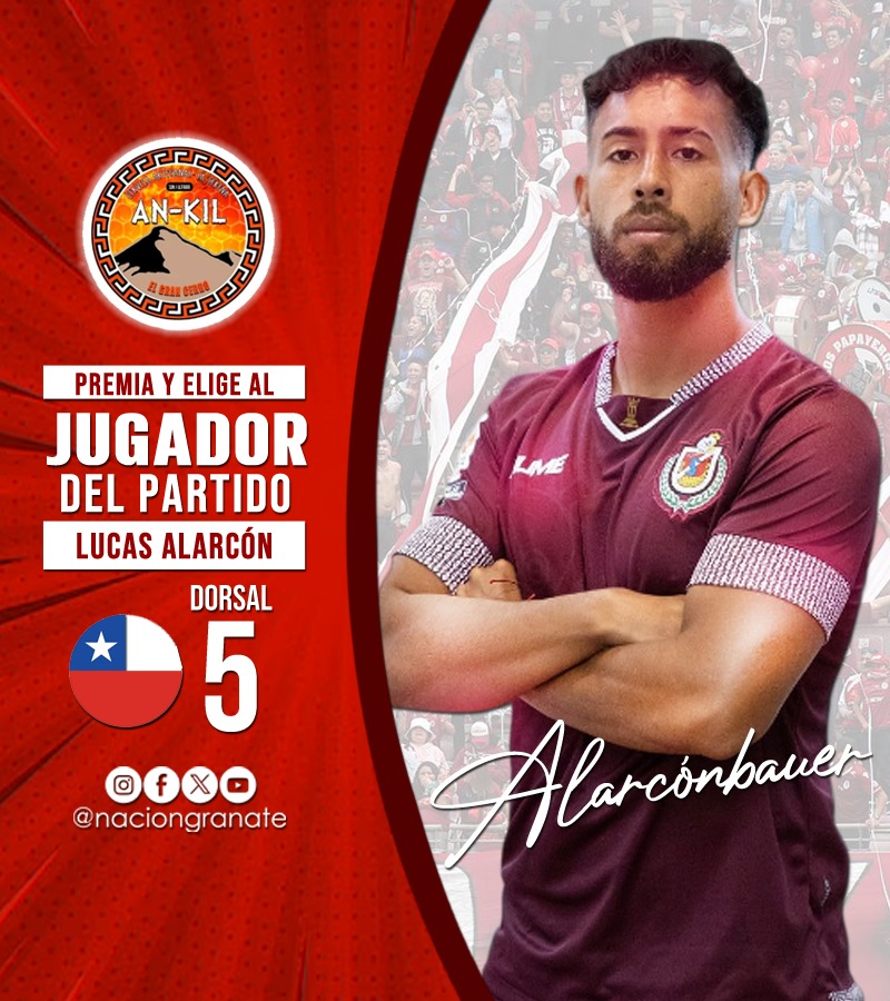 Junto a nuestra audiencia elegimos a Lucas Alarcón como el mejor del partido contra la UdeC.
De aquí en más nos metemos de lleno al duelo contra Cobresal... Se viene una semana corta!