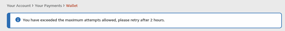 Datsmore's tweet photo. @AmazonHelp What do you mean maximum attempts? I'm removing expired payment methods? What are you preventing? How does this help anyone? Active payments? Sure makes sense, limit that. THIS IS FOR EXPIRED https://t.co/RV3Ek1HN3h