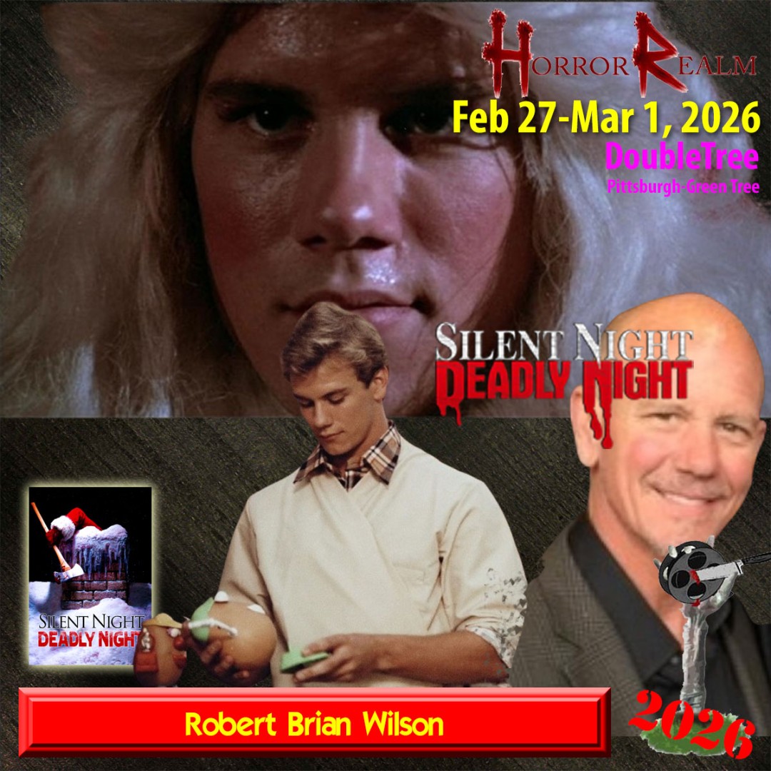 RadioOther's tweet image. Silent Night, Deadly Night is in the house with Robert Brian Wilson, Eric Freeman, and Tara Buckman at Horror Realm 2/27-3/1 in Pittsburgh. Details in the graphic.  cutt.ly/WtfGiUVT #SilentNightDeadlyNight #RobertBrianWilson #EricFreeman #TaraBuckman