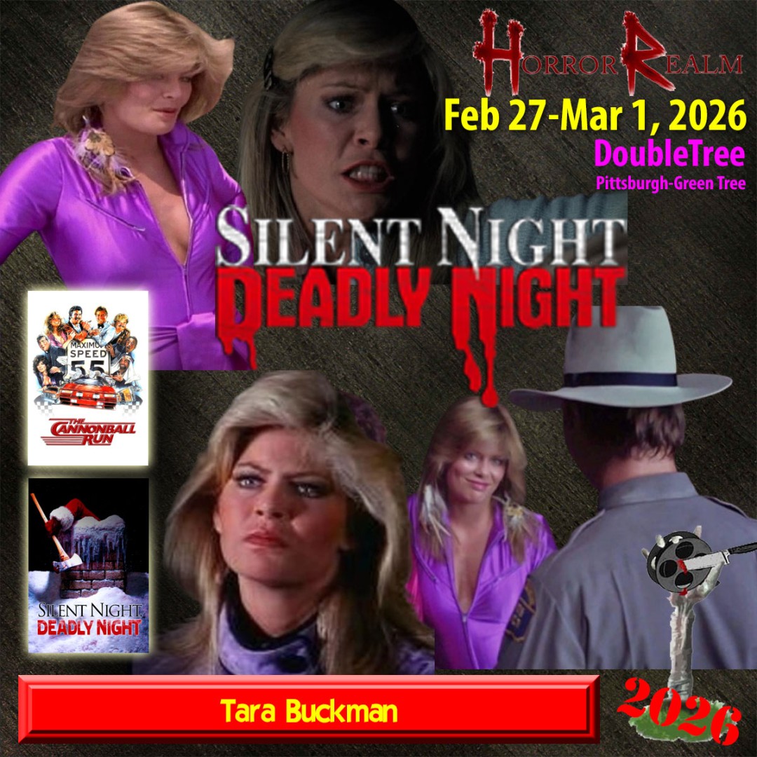 RadioOther's tweet image. Silent Night, Deadly Night is in the house with Robert Brian Wilson, Eric Freeman, and Tara Buckman at Horror Realm 2/27-3/1 in Pittsburgh. Details in the graphic.  cutt.ly/WtfGiUVT #SilentNightDeadlyNight #RobertBrianWilson #EricFreeman #TaraBuckman