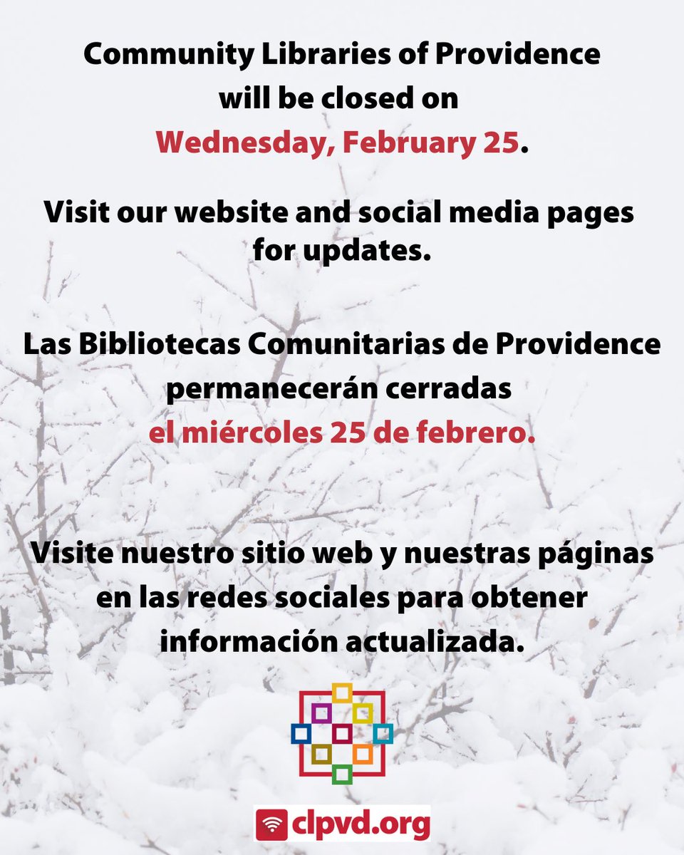 Community Libraries of Providence tweet media