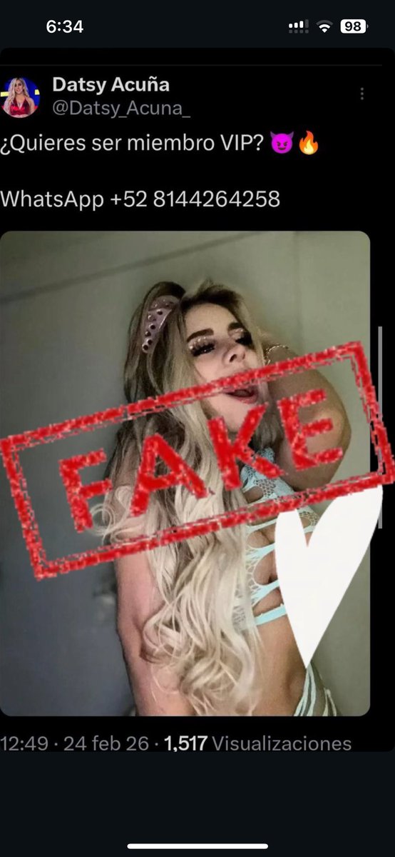 Datsy Acuña tweet media