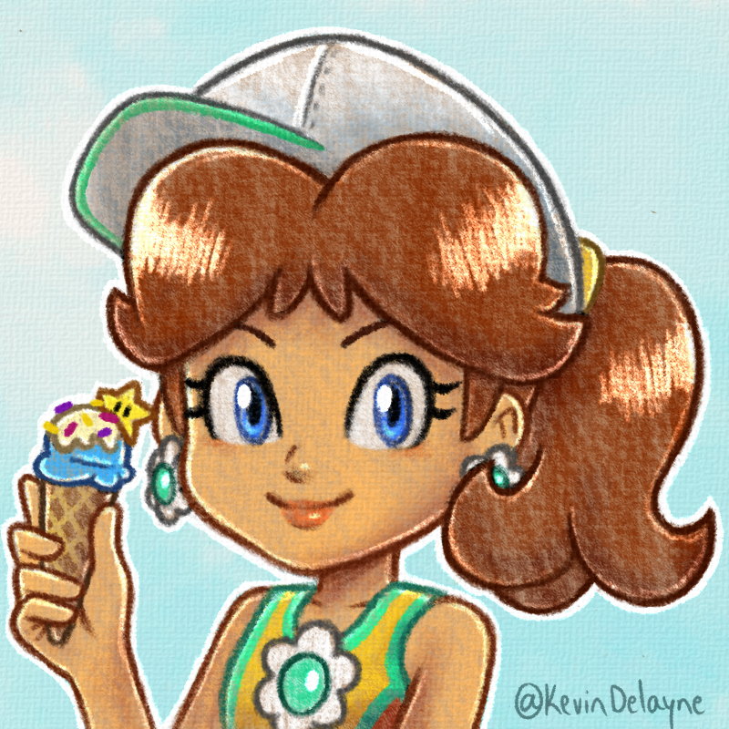 kevindelayne's tweet photo. Forgot to share this one over here! Swimwear Daisy from Mario Kart World! 🍦

#PrincessDaisy https://t.co/GrRDoJyOlh