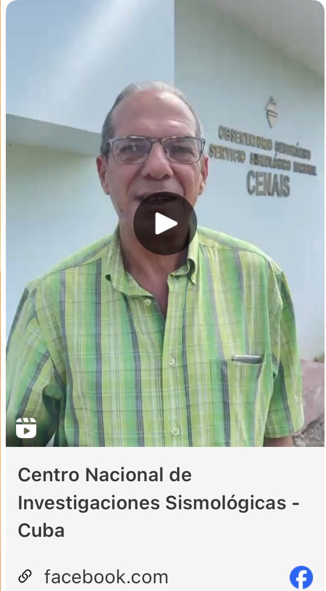Mantenimiento del Servicio Sismológico en el Oriente de Cuba. facebook.com/share/v/17A85R…