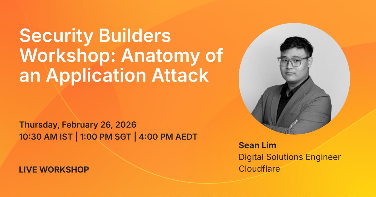 Join the Security Builders Workshop: Anatomy of an Application Attack on February 26th to unlock cutting-edge insights and practical strategies for mitigating modern cyberattacks. 

Register now and learn to elevate your security posture: cfl.re/4kt2dln
