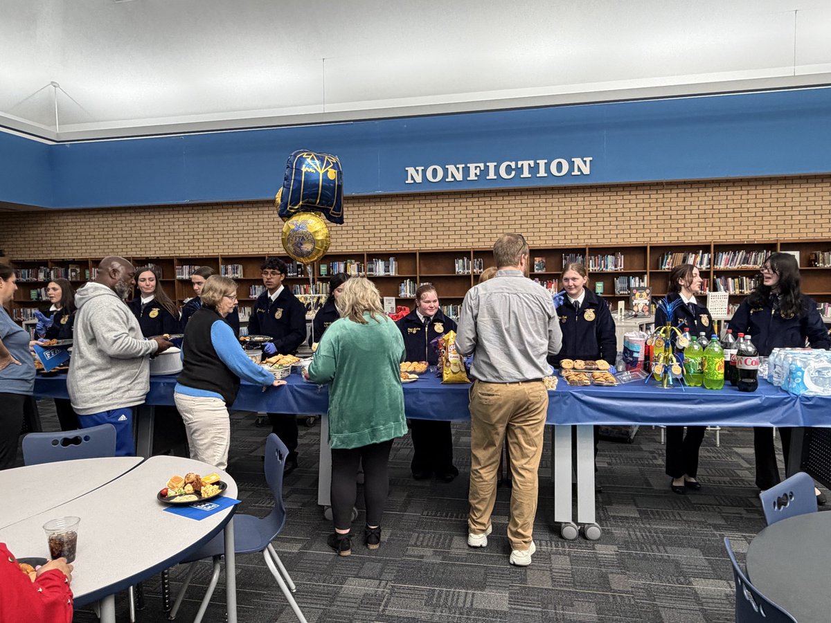 Today we had the National FFA Week teacher appreciation meal. Thank you for all the support!