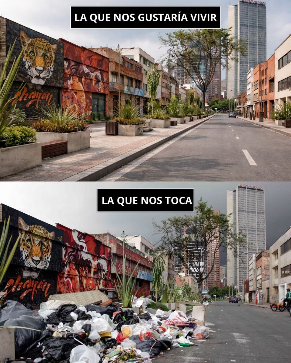 De los mismos creadores de “Realidad” VS “Inteligencia Artificial”.

Les presento:

“La ciudad que nos toca” VS “La ciudad que queremos vivir”.

¿Se imaginan una ciudad así? ¿Sin basuras ni delincuencia? 

Imaginemos un ratico, ya que en la realidad algunos no quieren que pase