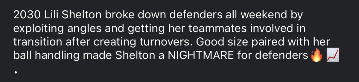 Lili Shelton | 2030 | PG tweet media