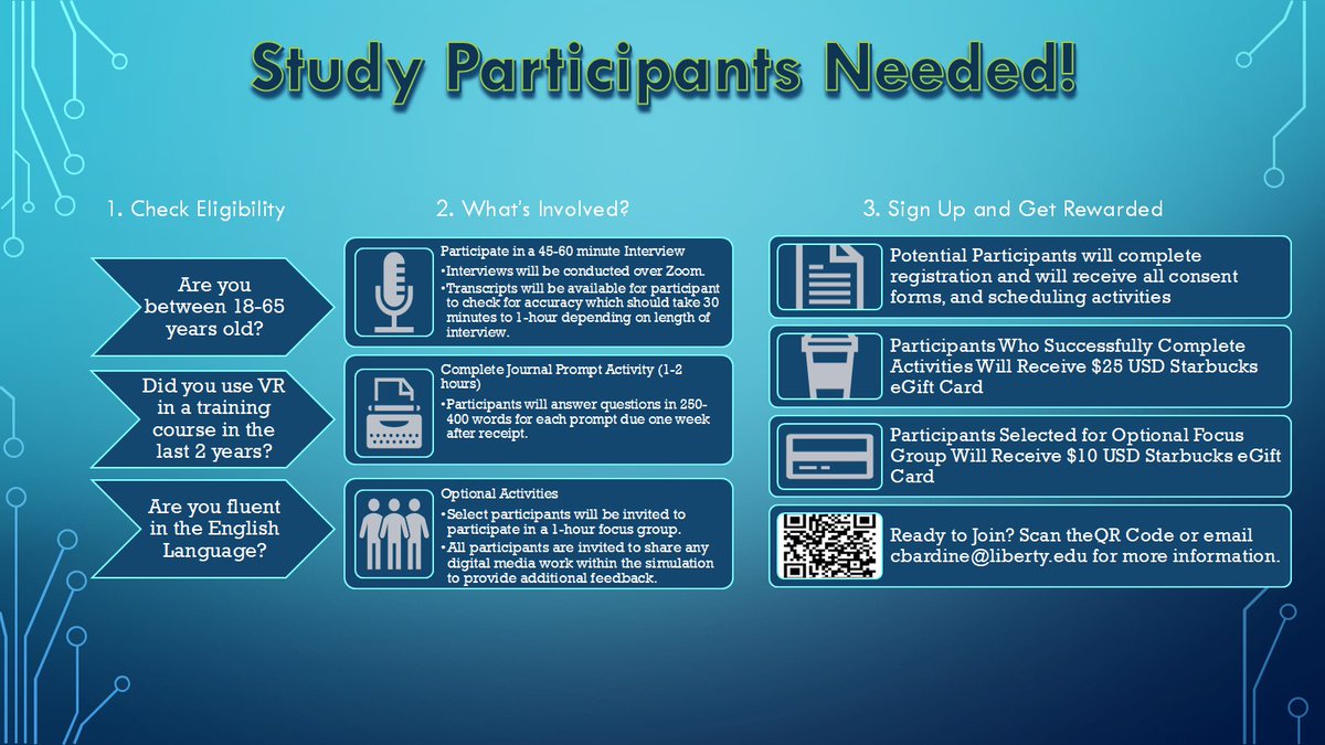 LadyDraconus's tweet image. Participants Needed for #VR #PhDResearch: Are you 18–65 and have completed a #trainingcourse using VR #technology in the last 2 years? Take part in an interview to discuss your experience, with the opportunity to review your transcript. DM me for more info!