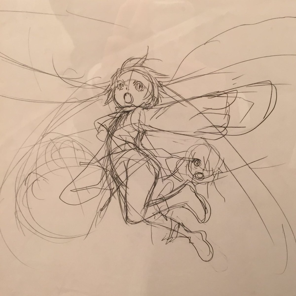 ReverseLawrence's tweet photo. Lag seeing and Niche Sketch on Display at Wish Exibition. 

Illustration: Asada Hiroyuki 

#テガミバチ #Tegamibachi #Letterbee https://t.co/3Q7yPEP2Wb