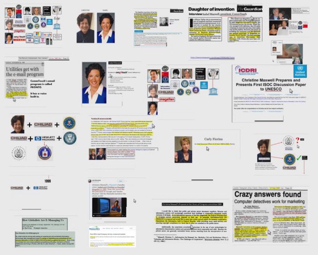 ‼️DID YOU KNOW‼️BEFORE GOOGLE KNEW EVERYTHING ABOUT YOU - GHISLAINE MAXWELL'S SISTERS DID!

TRUE - before Google - there was Magellan - designed &amp; created by Christine &amp; Isabel Maxwell - YES THOSE MAXELLS - PLUS  the help of Carly Fiorina at Hewlett Packard [which is why she was