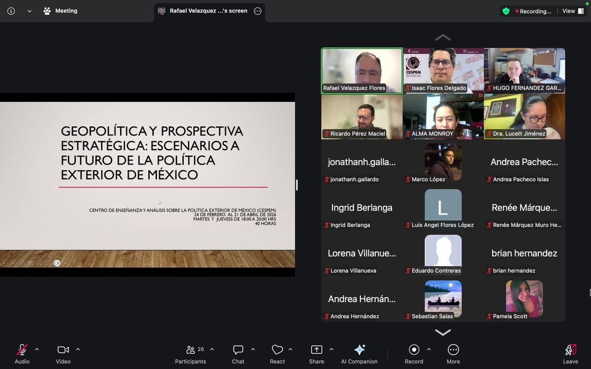 Centro de Enseñanza y Análisis sobre Pol Ext de Mx tweet media