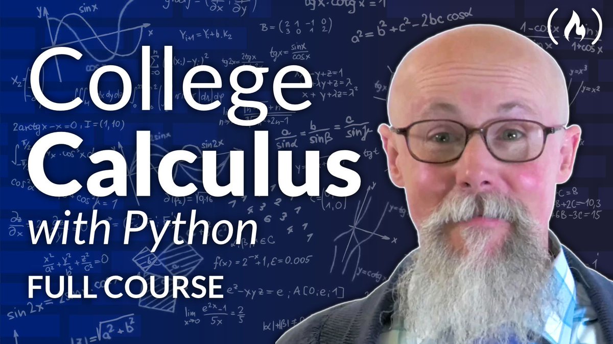 Calculus is a powerful tool for understanding change, motion, and growth - and it's good to know as a dev.

In this new College Calculus course, Ed teaches you the key concepts through the lens of Python.

You'll learn about limits, derivative rules, slope interpretation, various