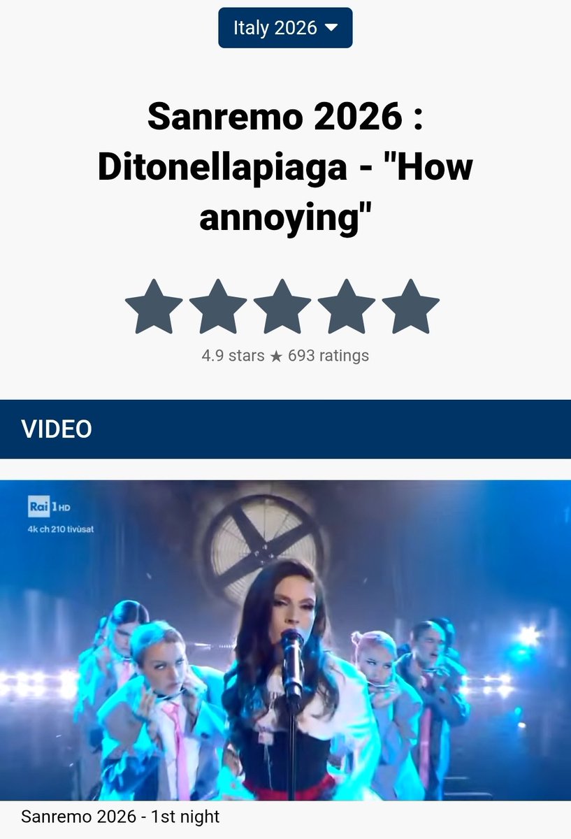 THIS DIVA NEEDS TO GO TO EUROVISION!!!! ❤️ ITALY 🇮🇹 
#Sanremo2026
