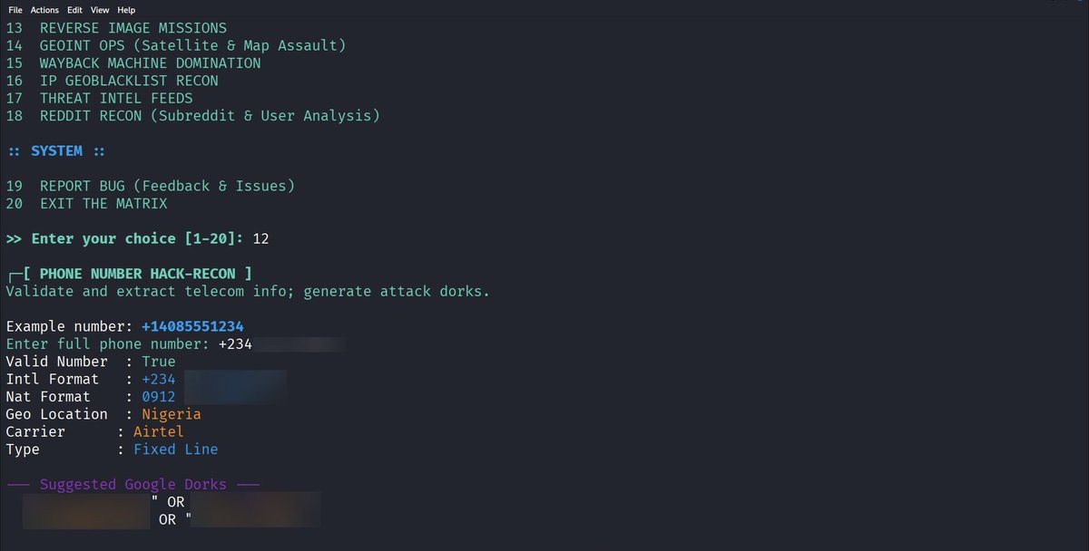 A year ago, I created my account on GitHub to share my projects. The first major project I built was #MASTER_OSINT toolkit > 18 modules with unique features, moving from a simple prototype to a large-scale project! A journey once filled doubts, ended in fulfillment >:)!

#OSINT