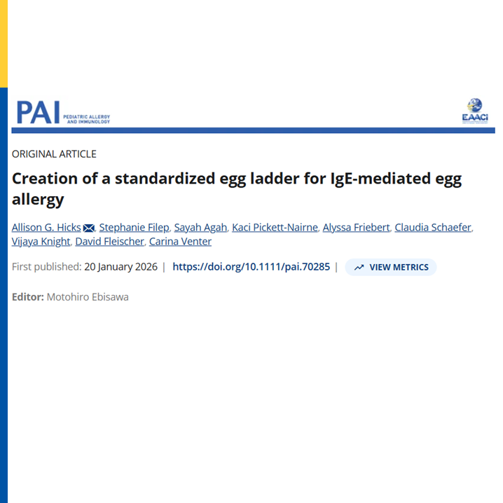 pai_eaaci's tweet photo. Standardized Egg Ladder: Key Highlights 🥚➡️🥚
• A new 7‑step #EggLadder was created using toddler‑friendly recipes.
• Each step has quantified #allergen content (Gal d 1, Gal d 2, total #EggProtein).
• The progression from baked → less #HeatedEgg is now standardized and consistent.
• Designed to support safer, structured #dietary advancement in #IgE‑mediated #EggAllergy.
📌 More studies are needed to confirm #safety and #realworldeffectiveness.
.
🔗 https://t.co/ED9wSbFKYK
#pai_journal #originalarticle #allergencontent #gald1 #gald2 #IgEmediated