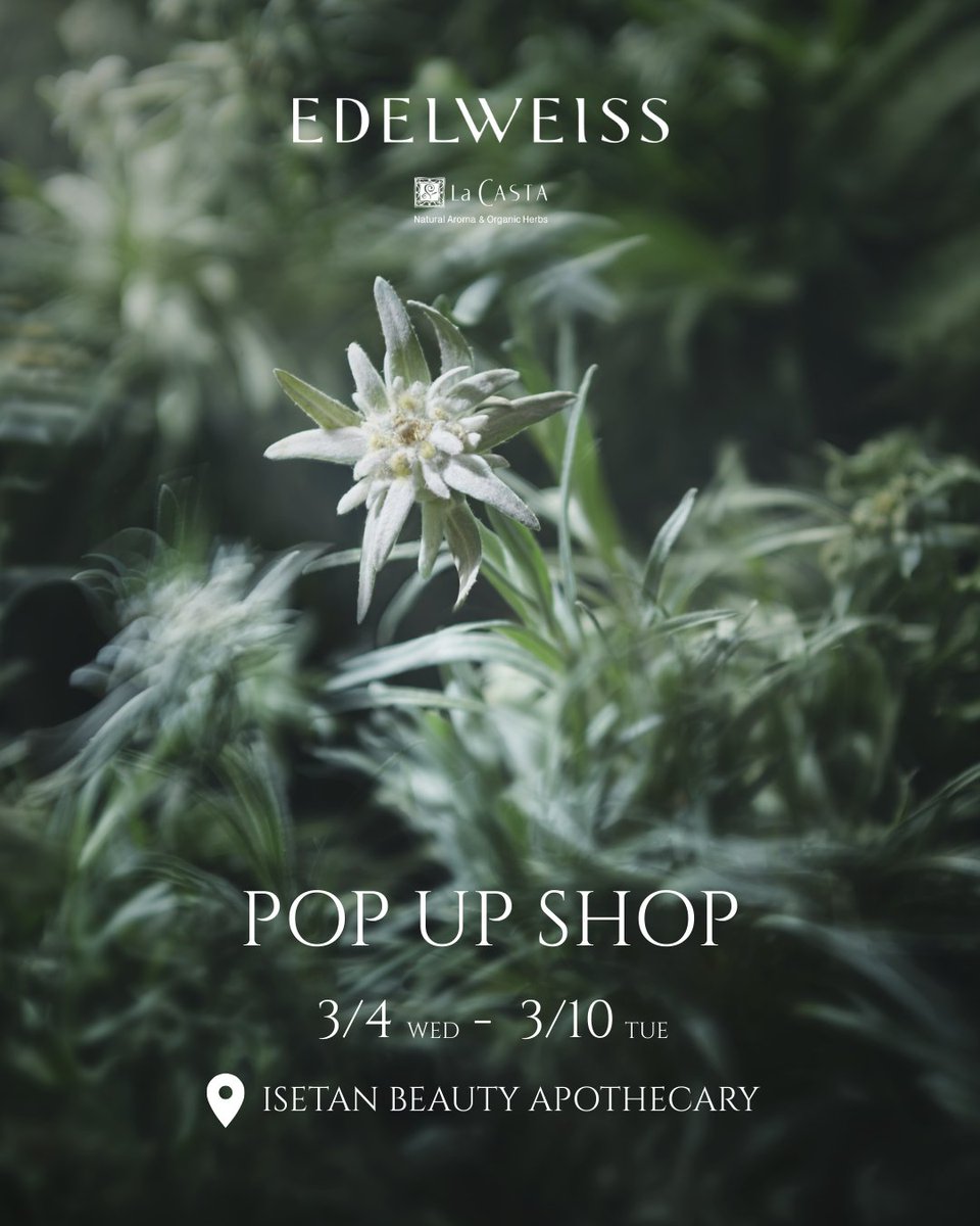 3.4 (水)～ エーデルワイスシリーズ POP UP SHOP ＼ 伊勢丹新宿本店