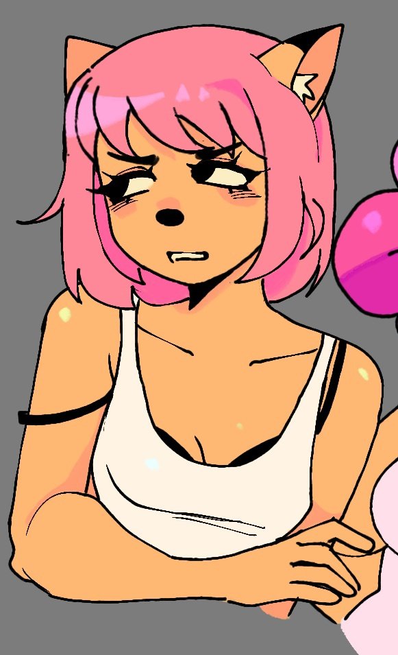 everytime i draw her she looks super irritated