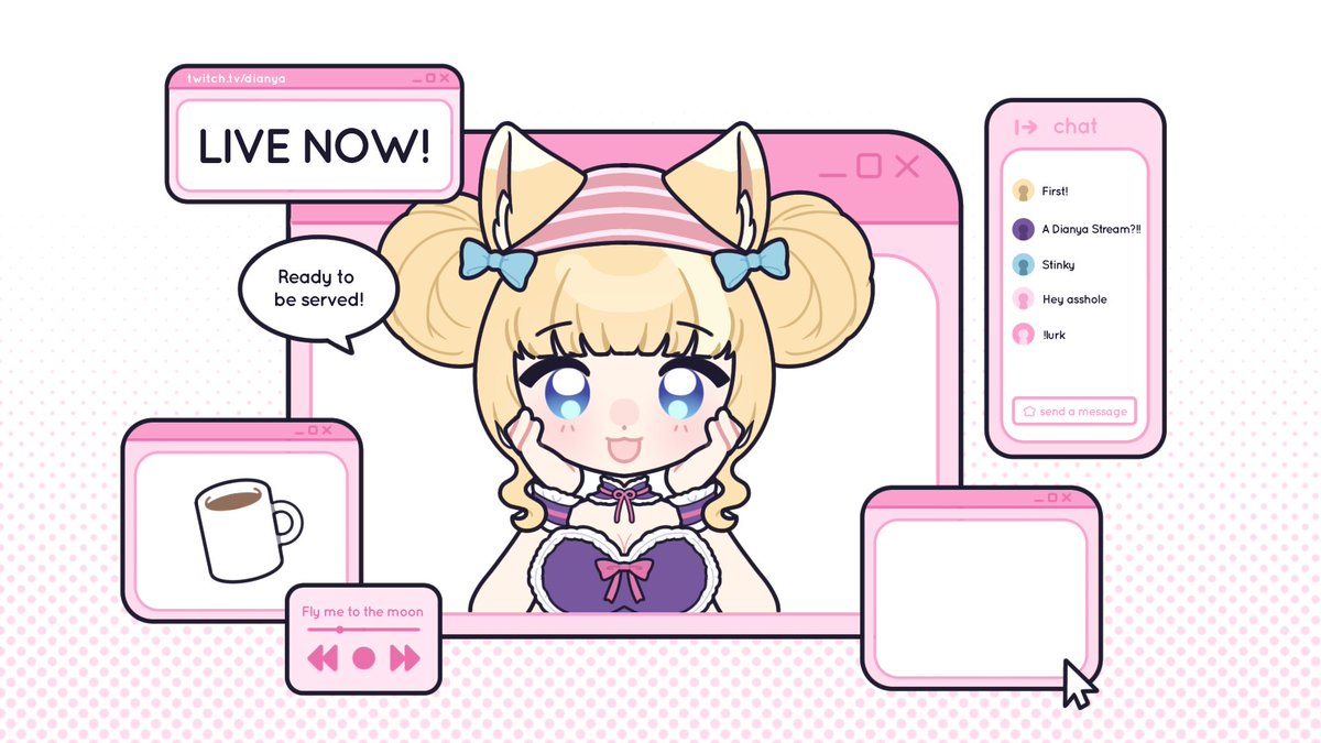 Finishing up my raidathon with the kings &amp; queens! ~ 
.
.
.
.
.
.
.

As well with finishing up my alcohol.. >//<
twitch.tv/dianya

🎨 : #ashabananabread