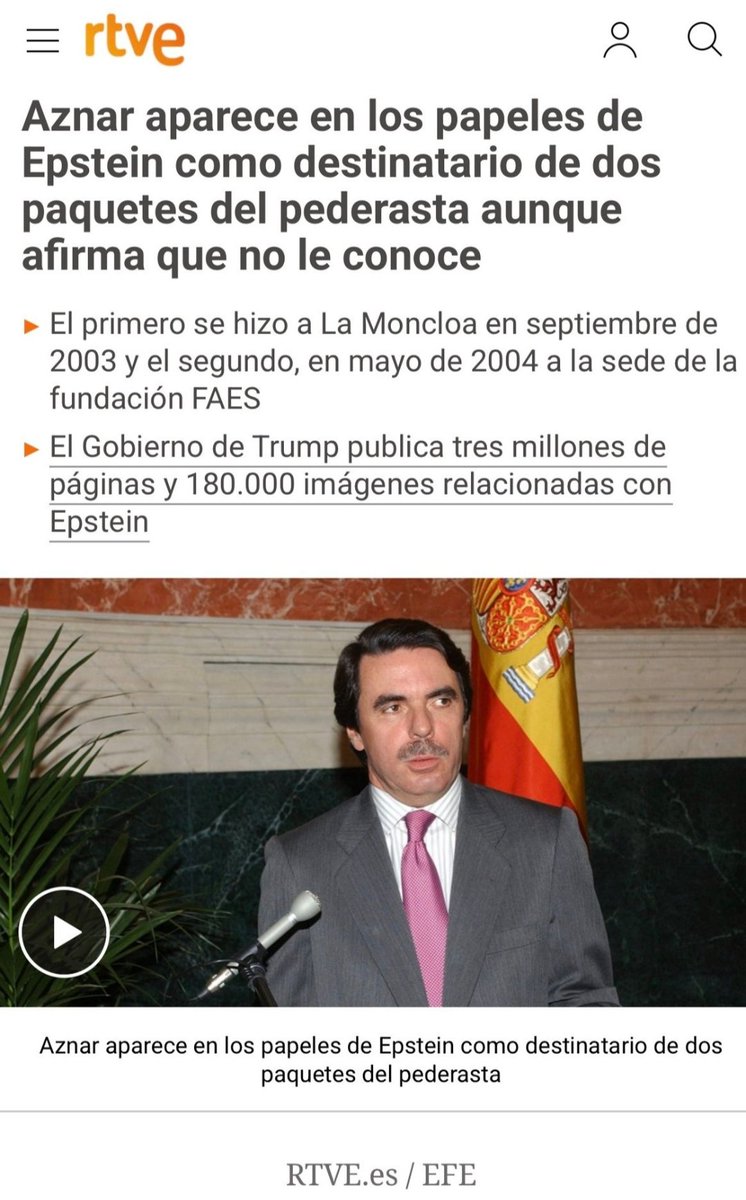 Este👇👇 no quiere que se hable q en los papeles d Epstein aparece su nombre y su familia 
Tendrá q explicar porque aparecen,No amenazar como los matones