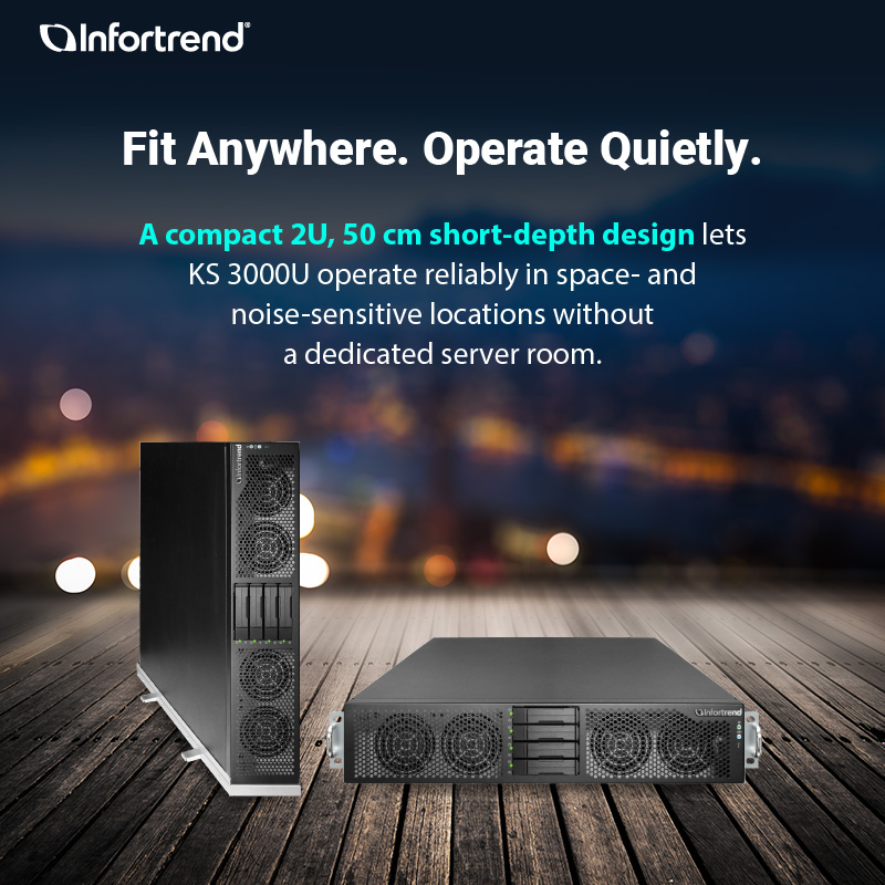 Infortrend's tweet photo. At the edge, AI systems must run in limited space with minimal IT support—while still delivering reliable, low-latency inference.

𝗞𝗦 𝟯𝟬𝟬𝟬𝗨 is built for exactly this kind of edge environment.

👉Explore KS 3000U specifications: https://t.co/Wf0qQ7dMdo

#Infortrend #EdgeAI https://t.co/0KEhHjHaD1