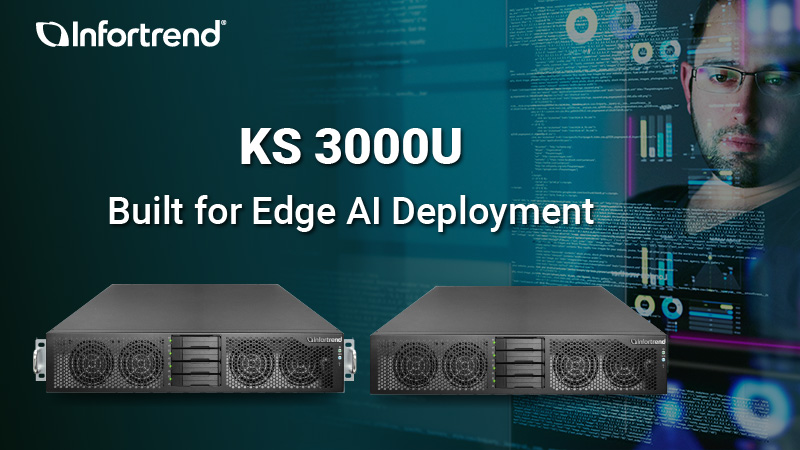 Infortrend's tweet photo. At the edge, AI systems must run in limited space with minimal IT support—while still delivering reliable, low-latency inference.

𝗞𝗦 𝟯𝟬𝟬𝟬𝗨 is built for exactly this kind of edge environment.

👉Explore KS 3000U specifications: https://t.co/Wf0qQ7dMdo

#Infortrend #EdgeAI https://t.co/0KEhHjHaD1