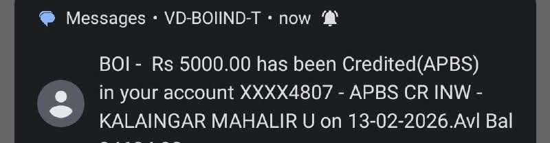 SurendarStalin's tweet photo. KALAIGNAR MAHALIR URIMAITHOGAI Rs 5000.00 has been Credited! 🔥

#ஸ்டாலின்_தொடரட்டும் https://t.co/jQWYnDXIzJ