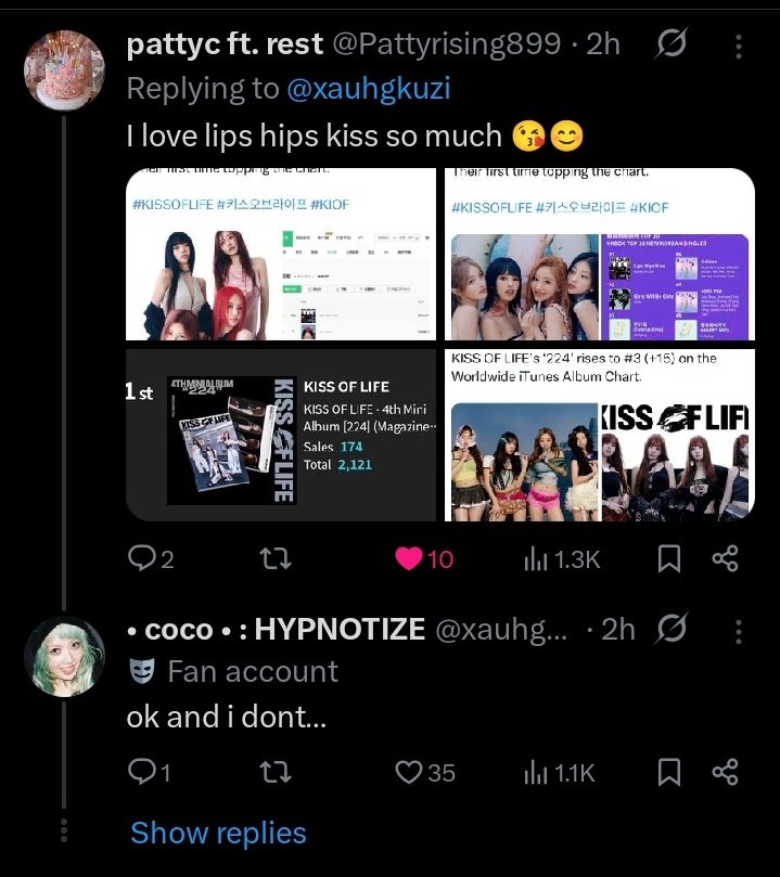 We know y'all are craving for that kiof music even tho y'all try so hard to hate on them they're still embedded in you minds and will always crave for their music, this is just embarrassing asking for  a boycott podcast of kiof music after saying "ok and I don't" wrap it up