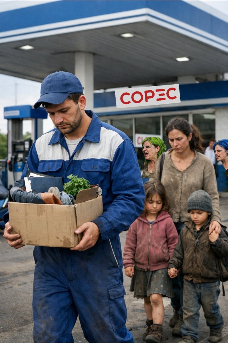 <a href="/InfoWarChile/">Patriota Furioso</a> <a href="/EllwangerSteefi/">Stephanie</a> <a href="/copec_cl/">COPEC</a> COPEC deja cesante a trabajadores decentes que cuidan a nuestros niños #copec #CopecWoke #CopecValeCallampa <a href="/copec_cl/">COPEC</a>