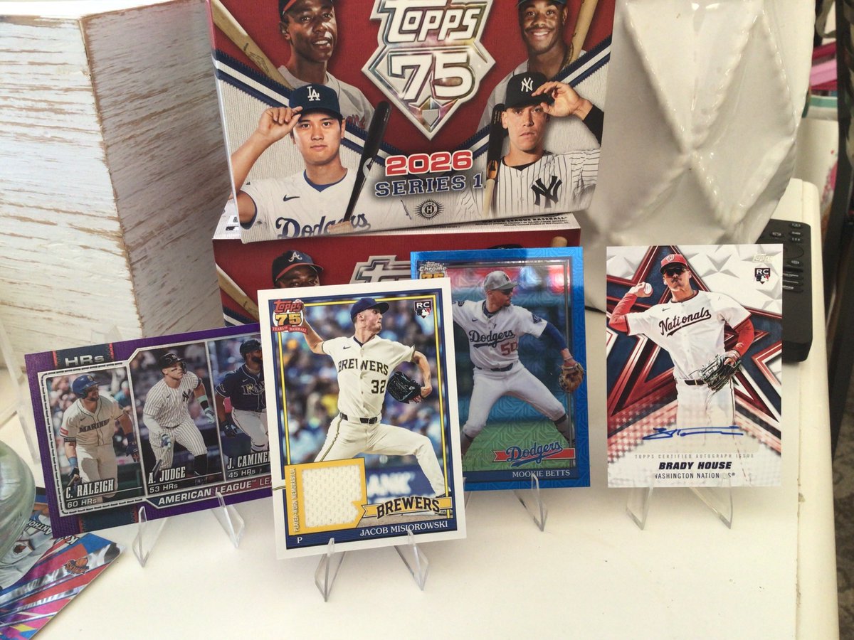 Hits from my second 2026 Topps Series 1 box. Pretty cool Mookie /150 and 2 player worn cards.
<a href="/CardPurchaser/">Card Purchaser</a>