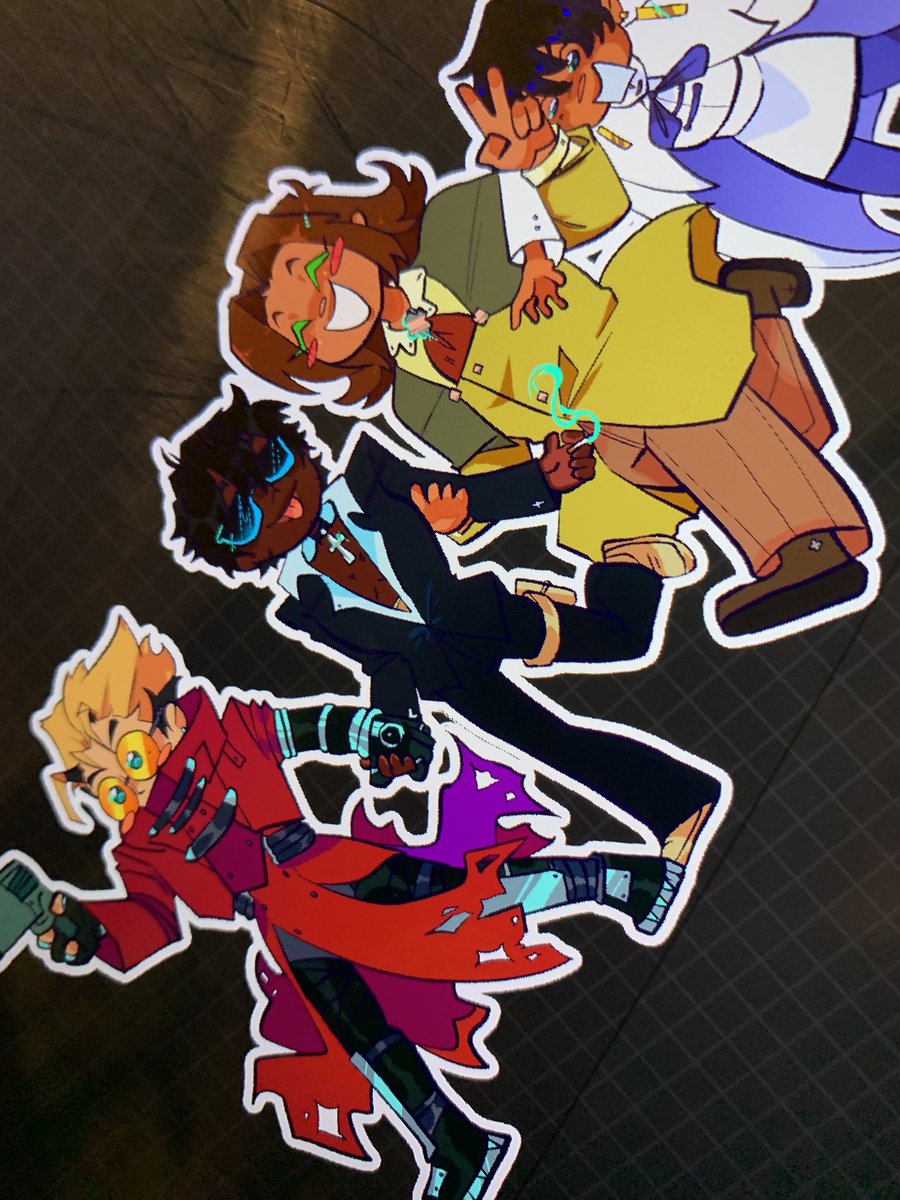 Working on some polygun keychains and stickers to fuel myself