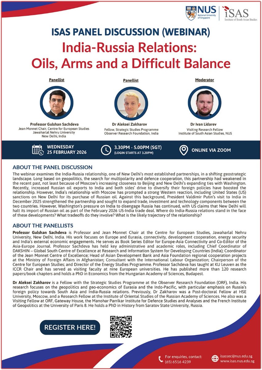 Institute of South Asian Studies (ISAS) - NUS tweet media