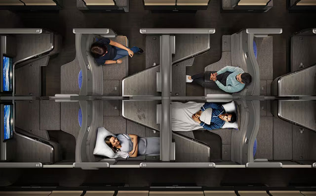 ANA、787個室ビジネス「THE Room FX」機内イメージ公開 新造3機と改修