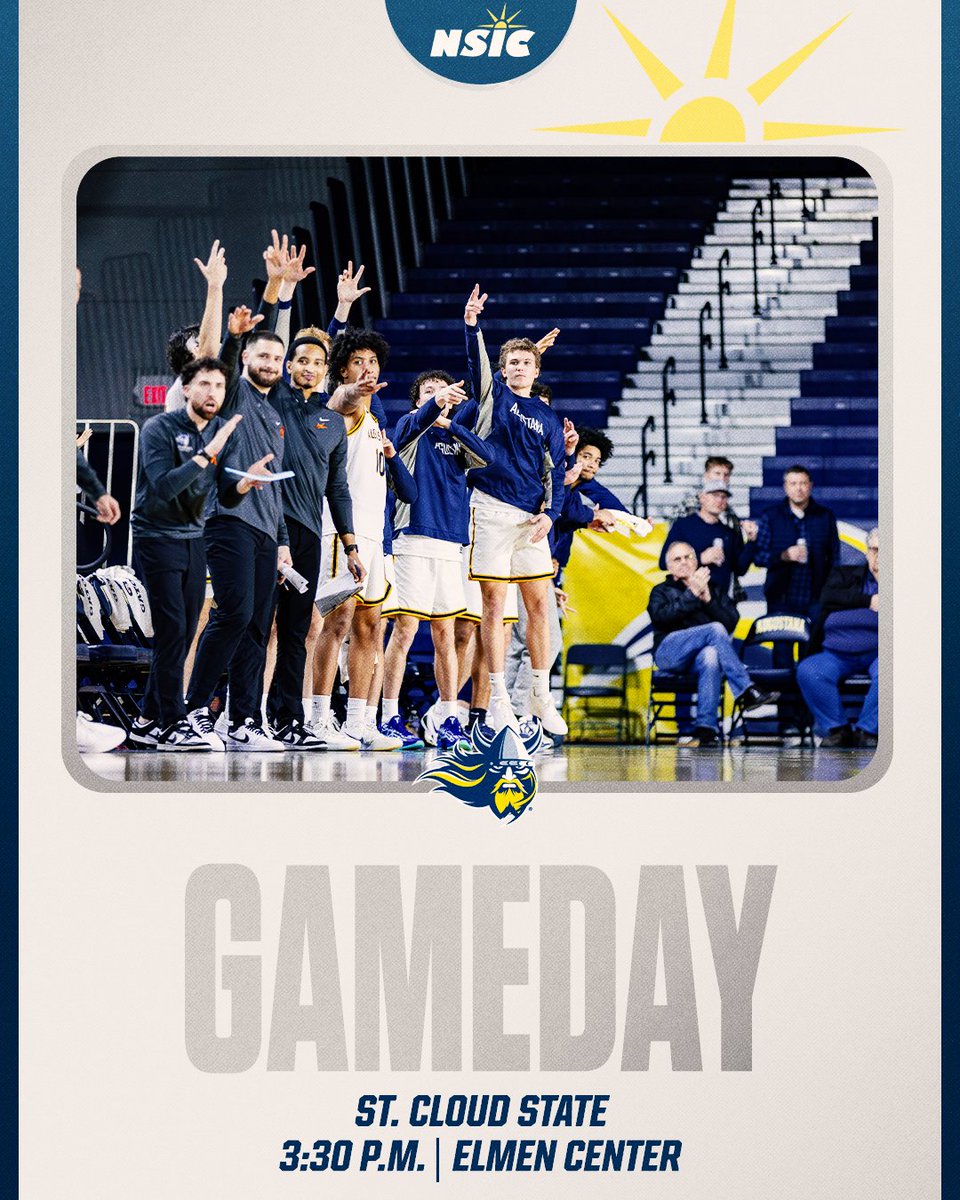 Still pushin' 👀

🆚 » St. Cloud State
📍 » Elmen Center
⏰ » 3:30 p.m.
📹/📊 » GoAugie.com/Live

#BuildingChampions⚔️