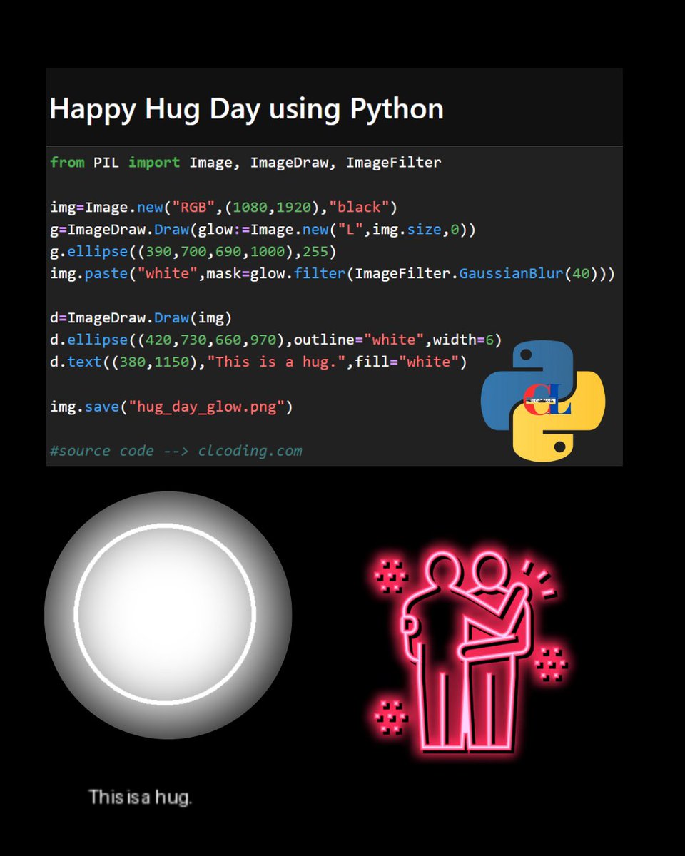 Happy Hug Day using Python
