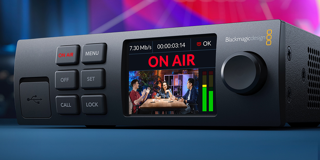 Nouveau Blackmagic Streaming Encoder HD ! Streamez en HD qualité broadcast sur YouTube, X, Facebook, Twitch et plus. Également compatible avec le Blackmagic Streaming Decoder pour créer un lien broadcast ou pour streamer sur le Blackmagic Cloud. Disponible à seulement 569 $US.