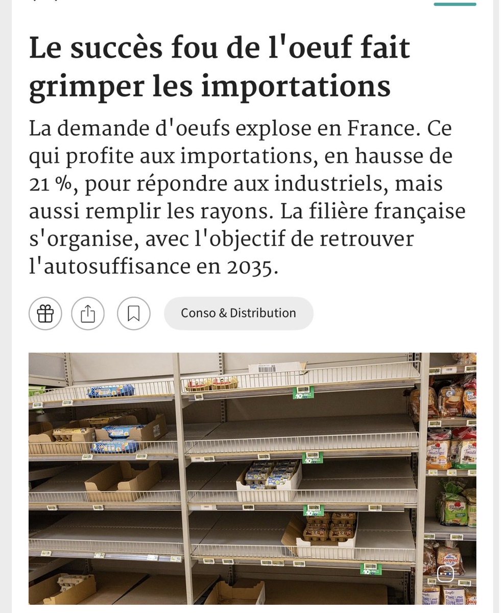 BegonThomas's tweet photo. RvP3️⃣articles du 13/02/26 ⤵️
✅#Sofiprotéol signe une année d'investissements record ✔️https://t.co/4NjXqNyEUu
✅Sans investissement, 4 à 7 Mrd€ de perte annuelle pour #agriculture française ✔️ https://t.co/Tmy4H1YWEh
✅Succès fou de #oeuf fait grimper les importations ✔️ https://t.co/uMAZm6nXFB